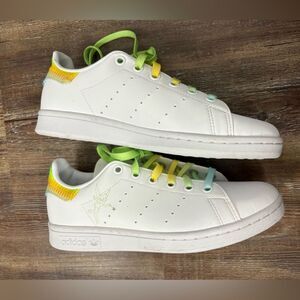 Adidas Stan Smith Disney Tinkerbell White/Green Sneakers Size 5 Peter Pan